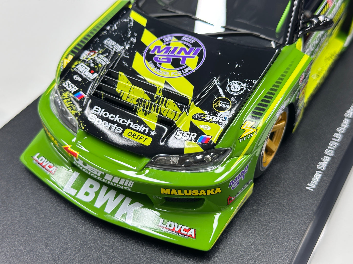 TopSpeed 1/18 Nissan LB-Super Silhouette S15 Silvia (Green Livery) TS0694