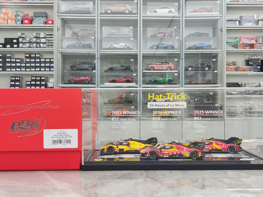 BBR 1/43 Ferrari 499P 2023, 2024, 2025 Le Mans Three-Year Champion - Three-Car Set EX57CH
