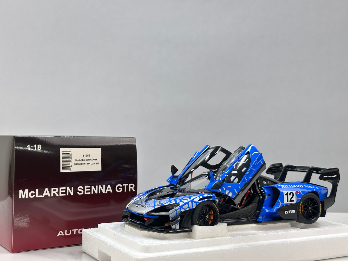 AUTOart 1/18 McLaren Senna GTR Blue #12 81955