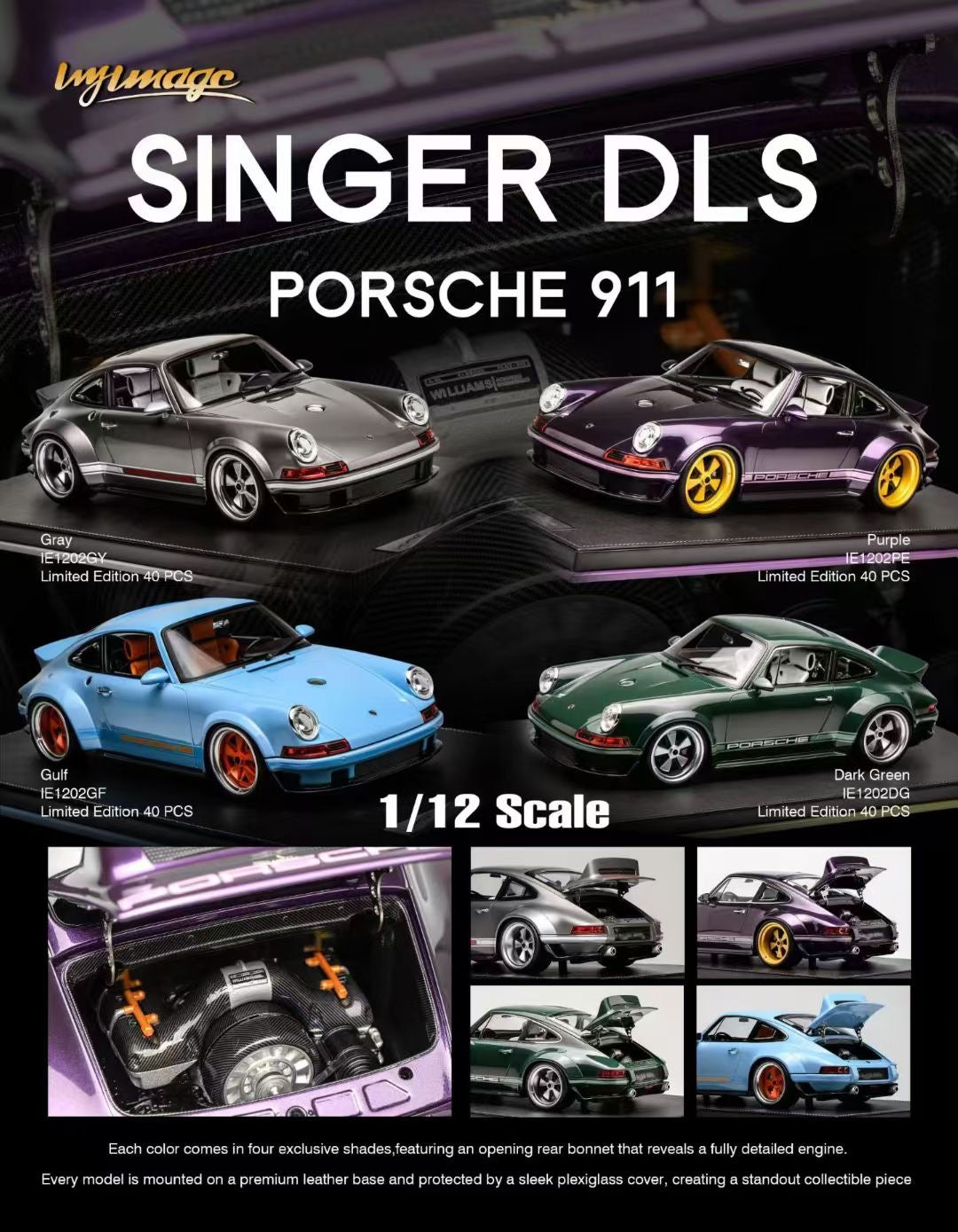 IVY 1/12 Porsche Singer DLS Limited Edition Car Model