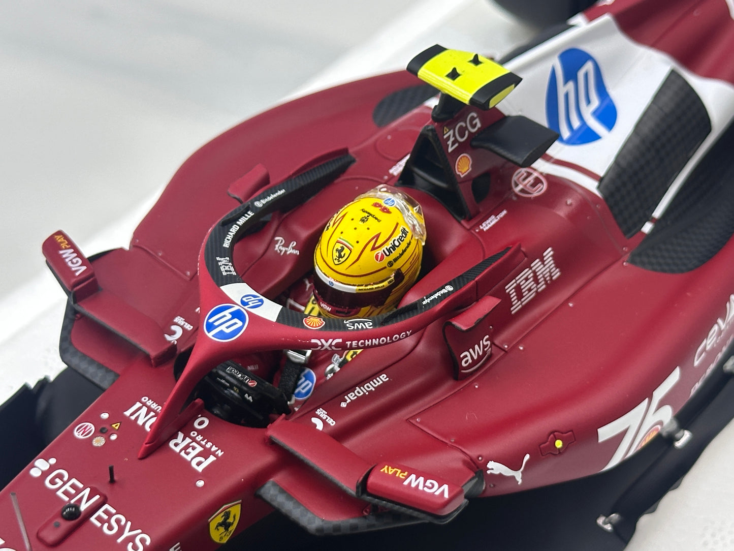 BBR 1/18 Ferrari Hamilton Monaco GP 2025 Red P18267C44