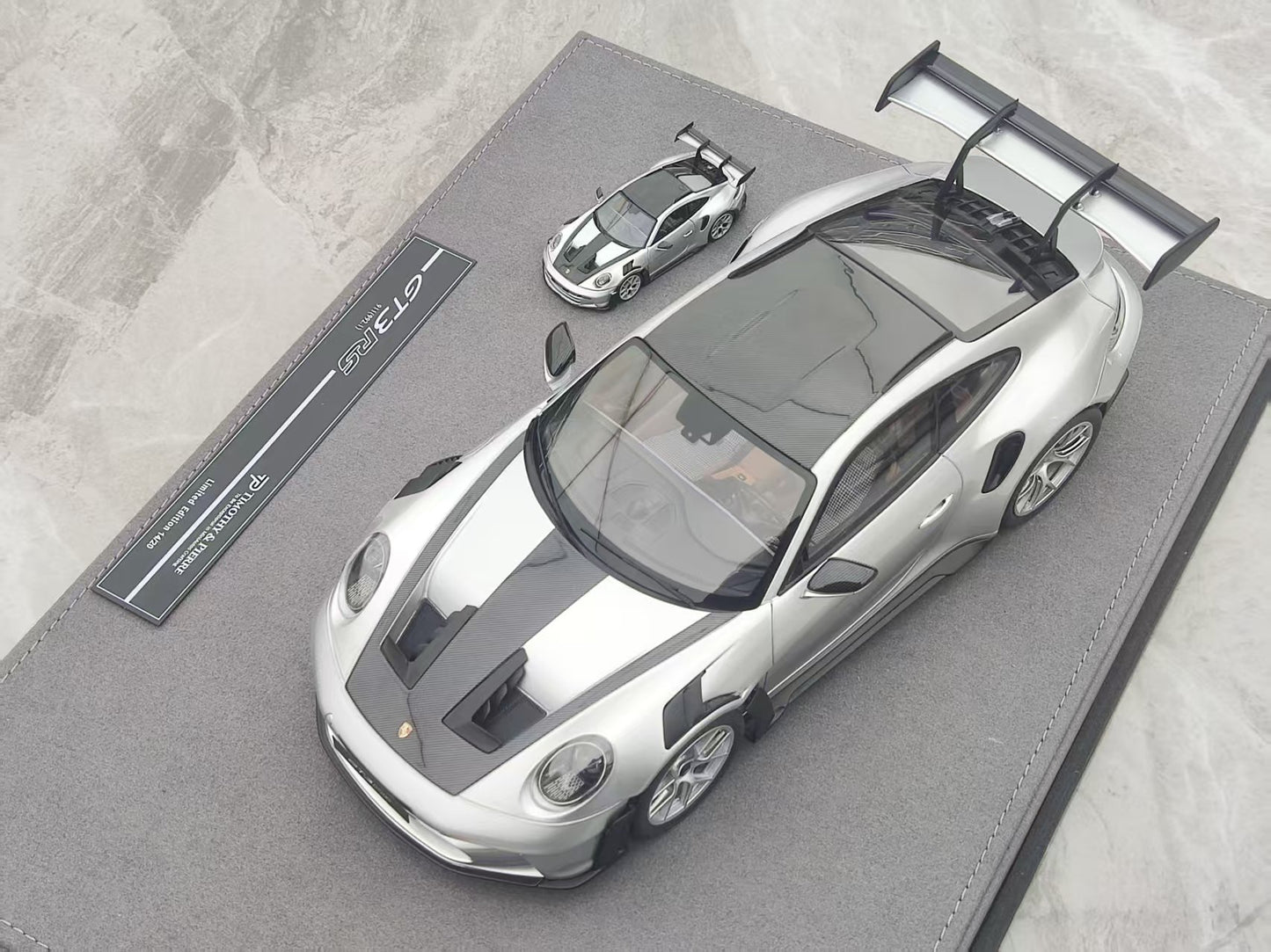 TIMOTHY&PIERRE 1/18 Porsche 911 GT3RS Sonderwunsch GT Silver TP188