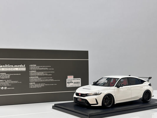 Ignition Model 1/18 Honda Civic Type-R J's Racing (FL5) White IG3935