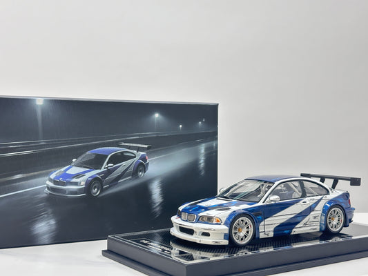 ZP 1/18 BMW M3 E46 GTR White/Blue ZP123