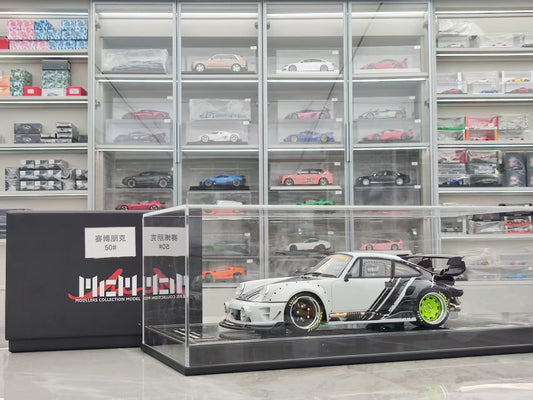 MCM 1/18 Porsche RWB 964 heavily modified Cyberpunk White Limited Edition Car Model MCM019