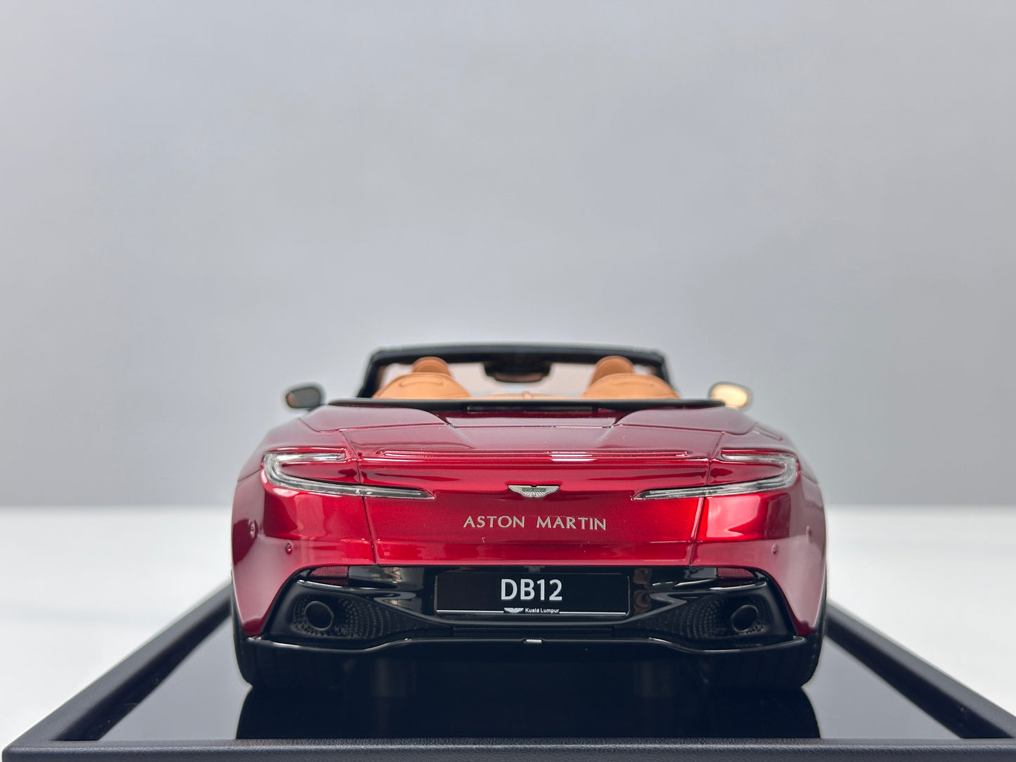 Xiaoguang Model & MotorHelix 1/18 Aston Martin DB12 Volante Convertible – Volcano Red Metallic (MH388)