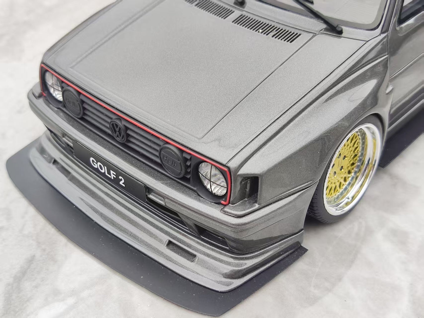 OTTO 1/18 Volkswagen Golf II Gribby Kyzyl Saleem Ascot Metallic Grey OT476