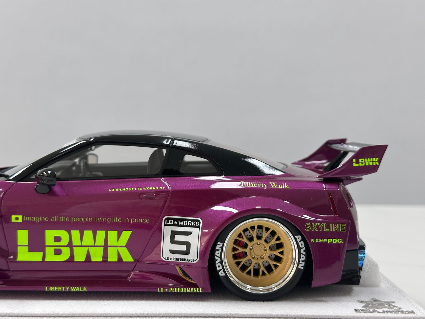 BBA MODEL 1/18 Nissan GTR 35GT-RR Metallic Purple BBA061