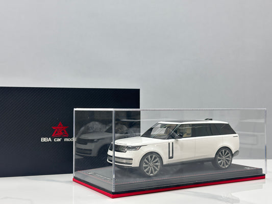 BBA MODEL 1/18 Land Rover Range Rover Autobiography Long Wheelbase White BBA070