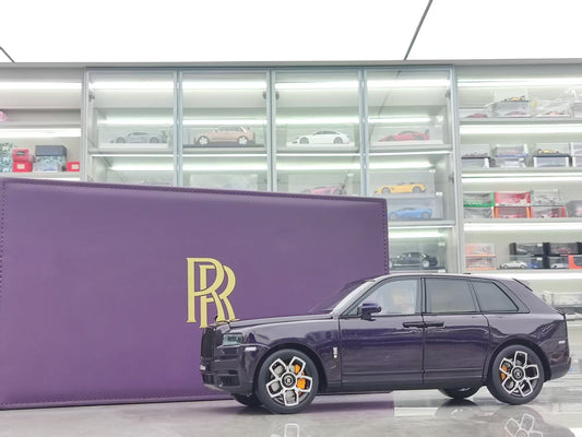 ZP 1/18 Rolls-Royce Cullinan BB Fishing Seat Edition, Leather Suitcase Version, Metallic Purple ZP111