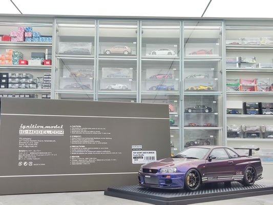 Ignition Model 1/18 Nissan TOP SECRET 34GT-R (BNR34) Metallic Purple IG3850