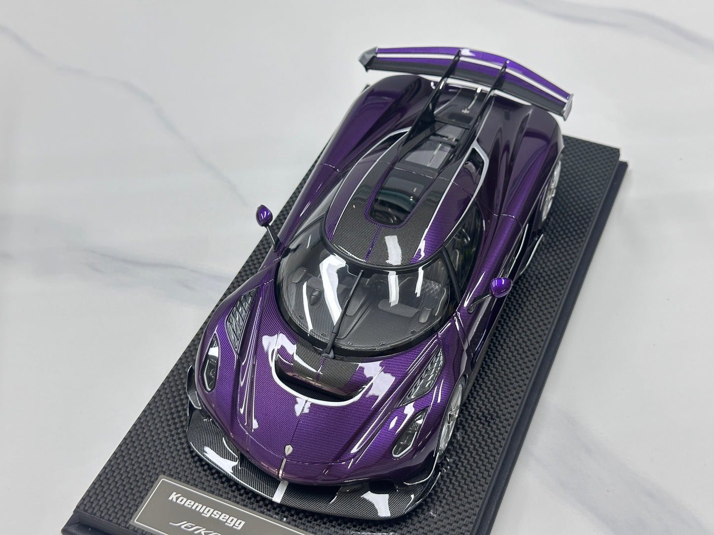 FRONTIART 1/18 Koenigsegg Jesko Carbon Purple FA199