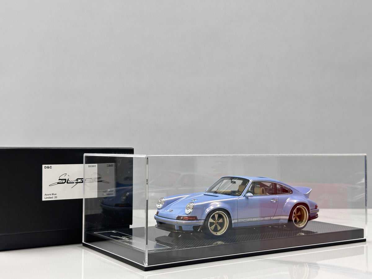 DinoModel 1/18 Porsche Singer DLS Ice Blue DC001