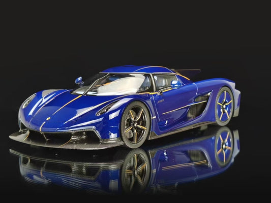 Frontiart 1/18 Koenigsegg Jesko Absolute Edition Carbon Dark Blue