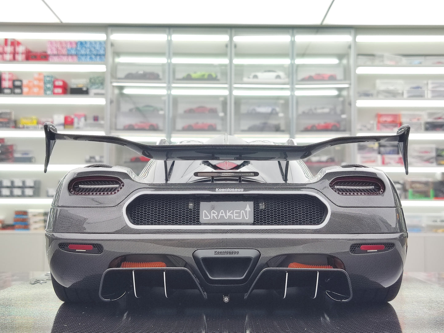 FRONTIART 1/8 Koenigsegg Agera RS Draken Full Carbon Limited Edition Model Car Collectible FA158