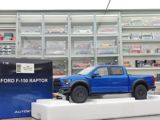 AUTO Art 1/18 Ford F-150 RAPTOR SUPERCREW 2019 Blue 72949