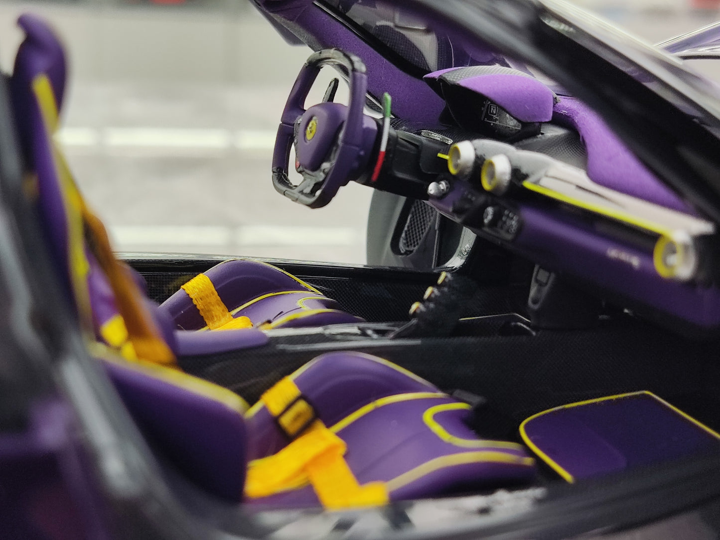 BBR 1/18 Ferrari LaFerrari Alloy Fully Open, Purple BB8182237