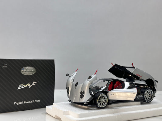 Almost Real 1/18 Pagani Zonda F (2005 Geneva Motor Show Debut Version) – Silver (850401001)