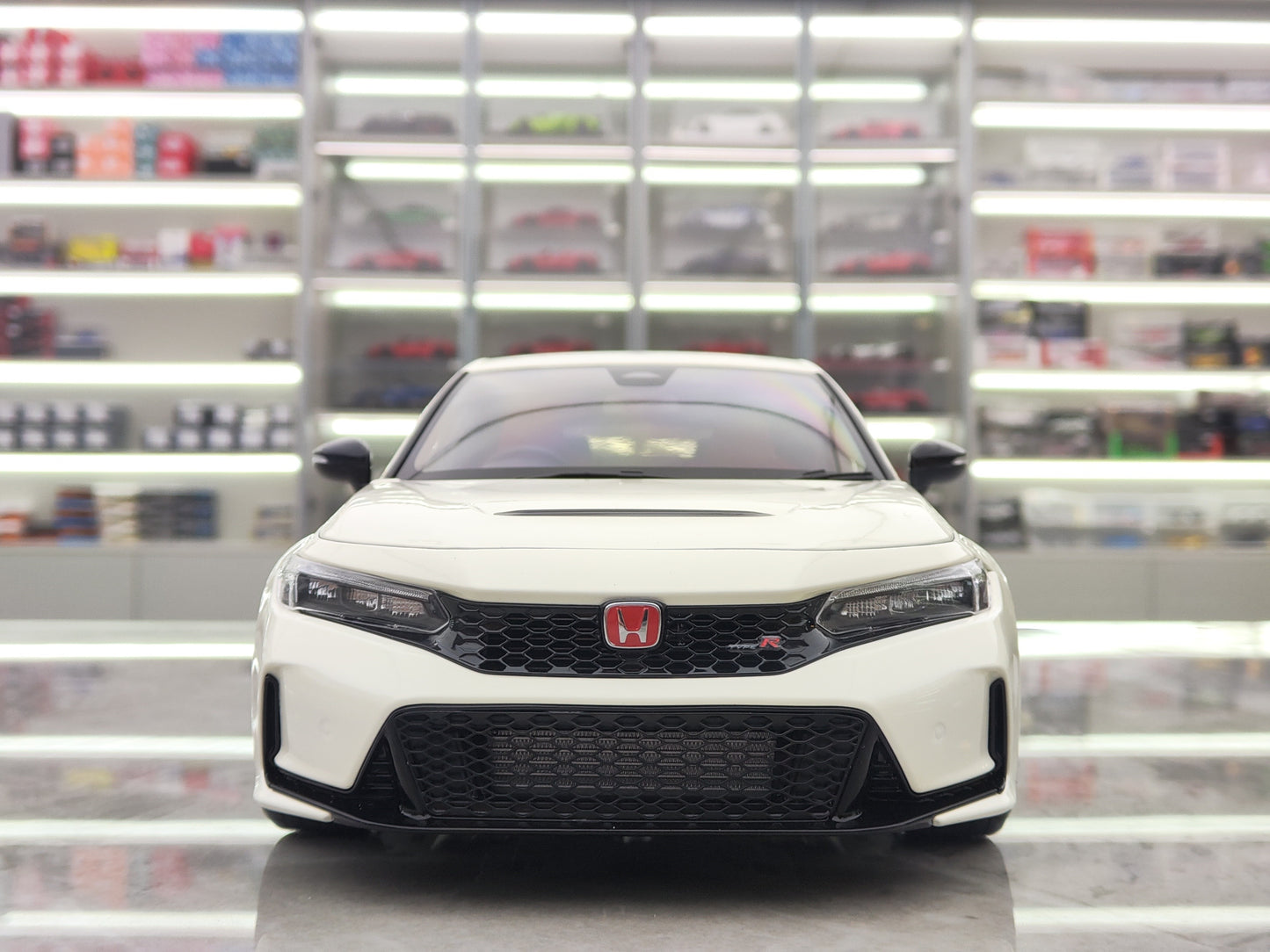 MH 1/18 Honda Civic Typer FL5 Blanka Aloja Modelaŭto MH297