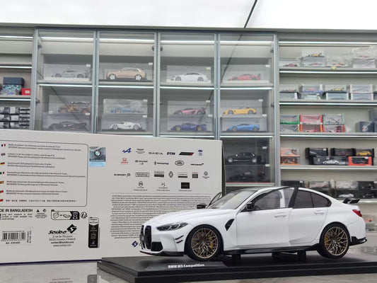 Solido 1/18 BMW M3 (G80) Performance Parts Alpine Weiss Uni, White, S1814301