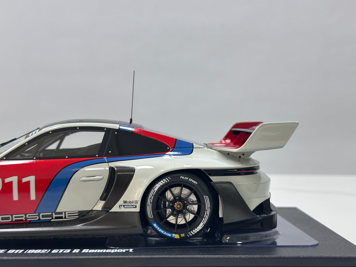 GT Spirit 1/18 Porsche 911 (992) GT3 R Rennsport White/Red Livery GT495