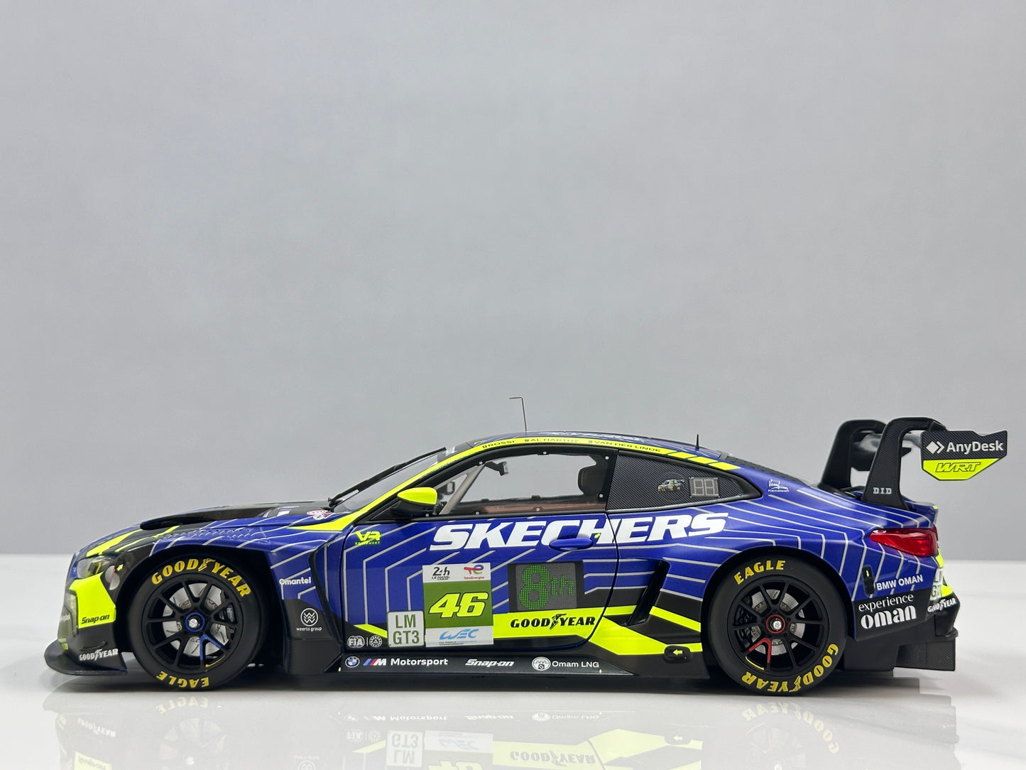 MINICHAMPS 1/18 BMW M4 GT3 EVO Team WRT 24H Le Mans 2025 Blue/Yellow Livery 110252346