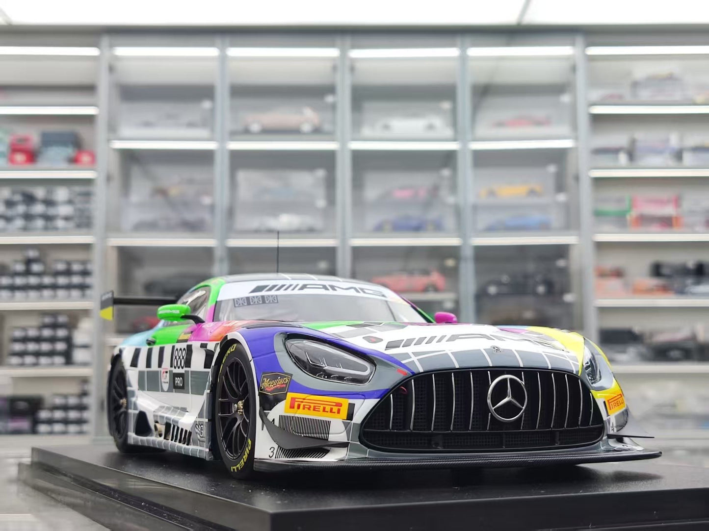 Topspeed 1/18 Mercedes-AMG GT3 EVO #888 Mercedes-AMG Grouppem Color Paint TS0627