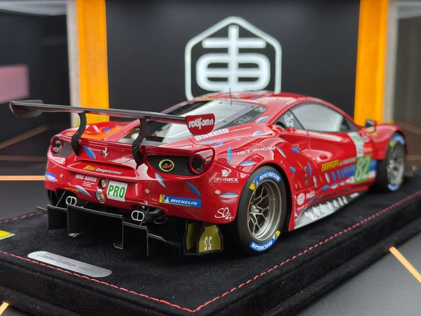 BBR 1/18 Ferrari 488 GTE LM GTE PRO Team Risi Le Mans 2020 - N. 82 158/172 DDJ020