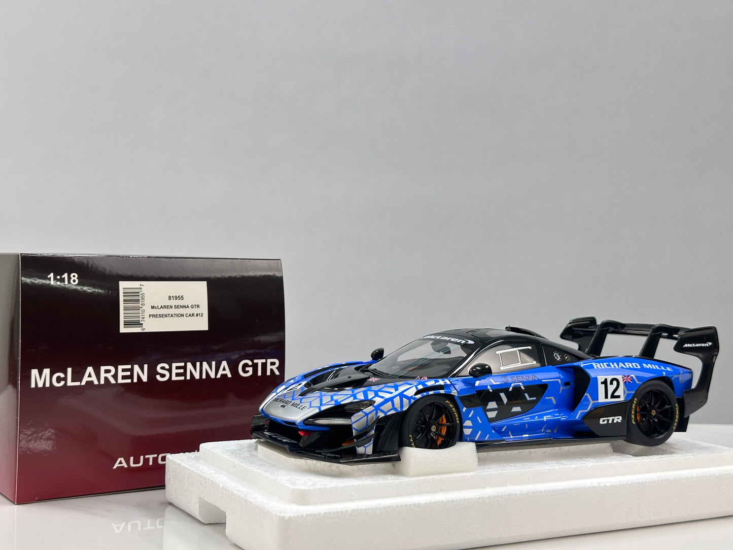 AUTOart 1/18 McLaren Senna GTR Blue #12 81955