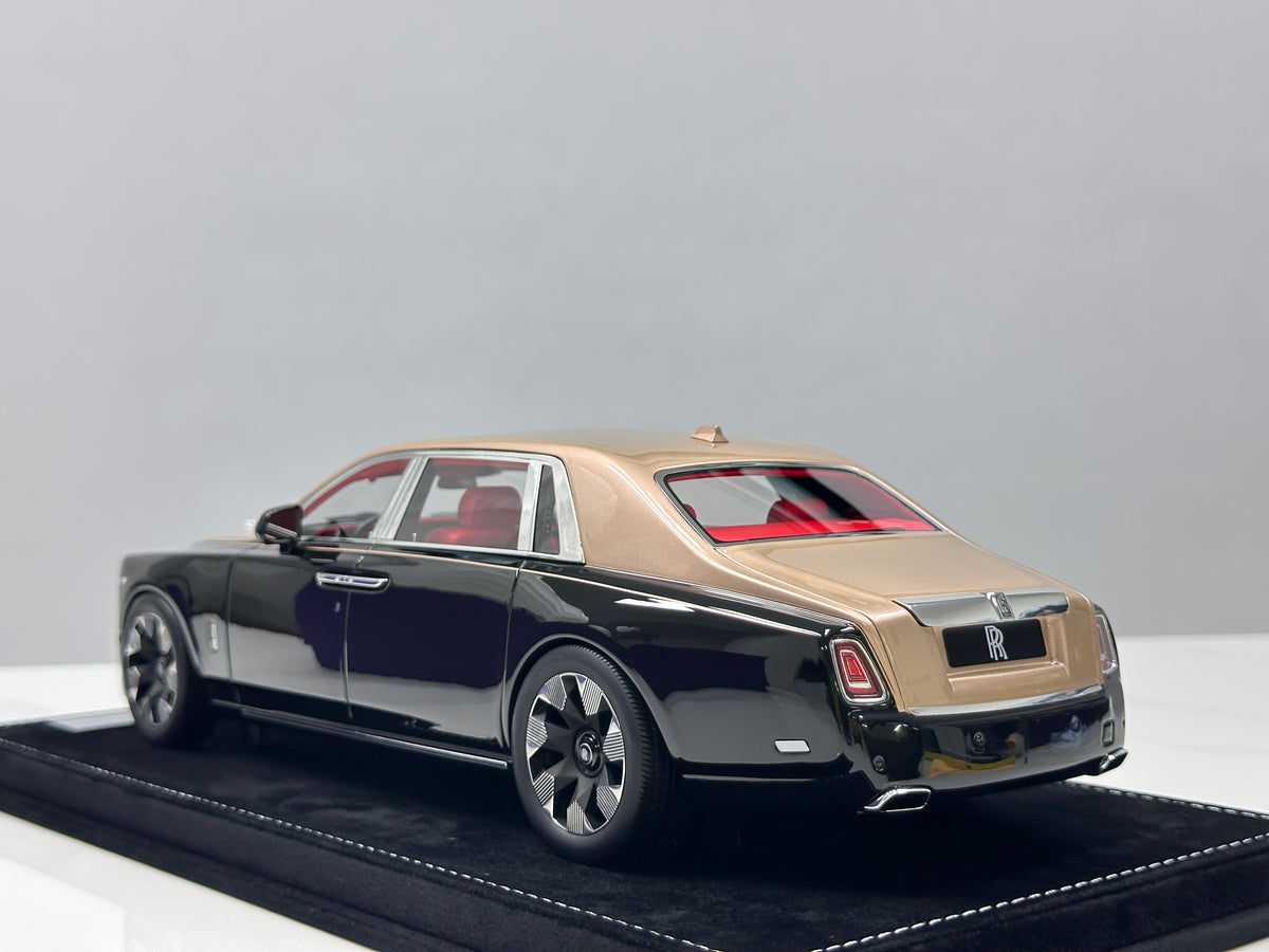 HH Model 1/18 Rolls-Royce Phantom Series II Diamond Black/Champagne Gold HH736