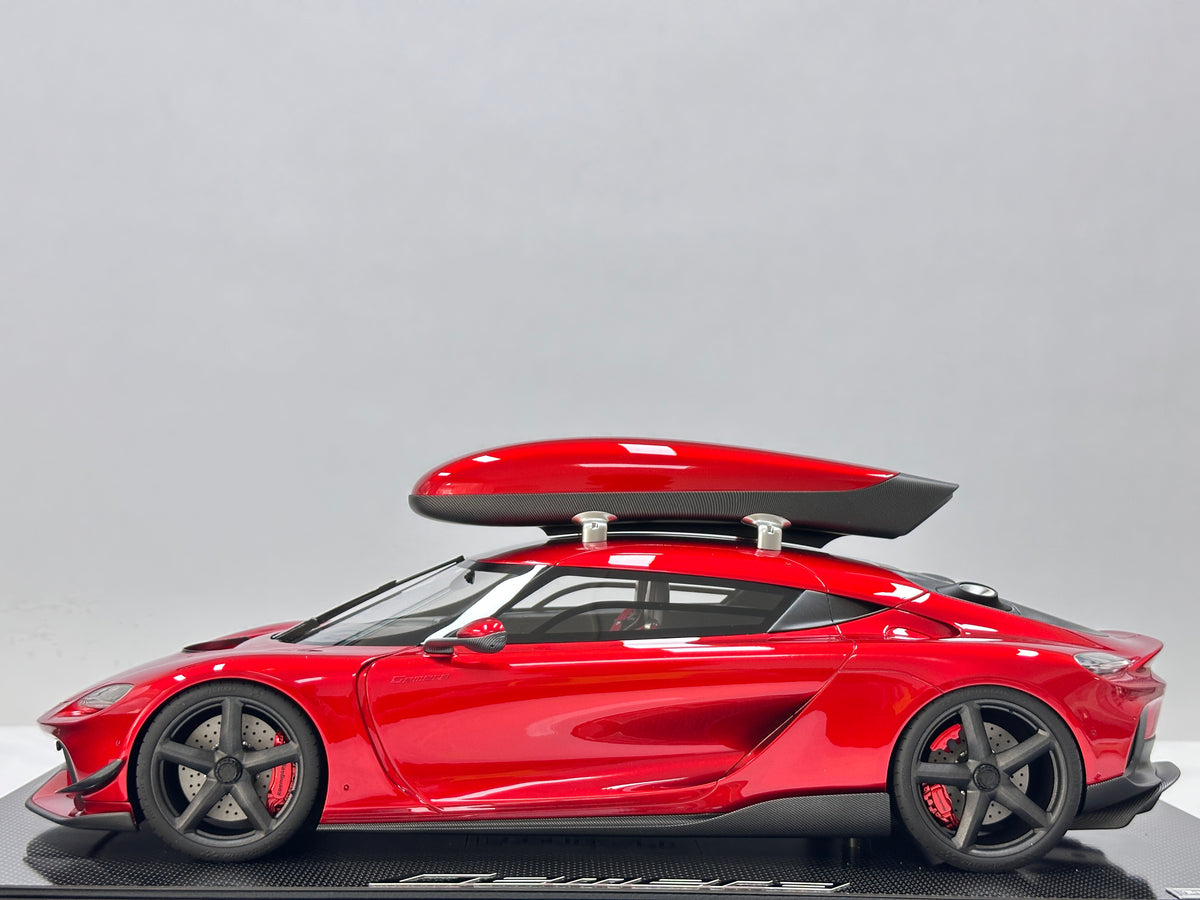 Frontiart 1/12 Koenigsegg Gemera with Roof Rack – Candy Red (FA206)