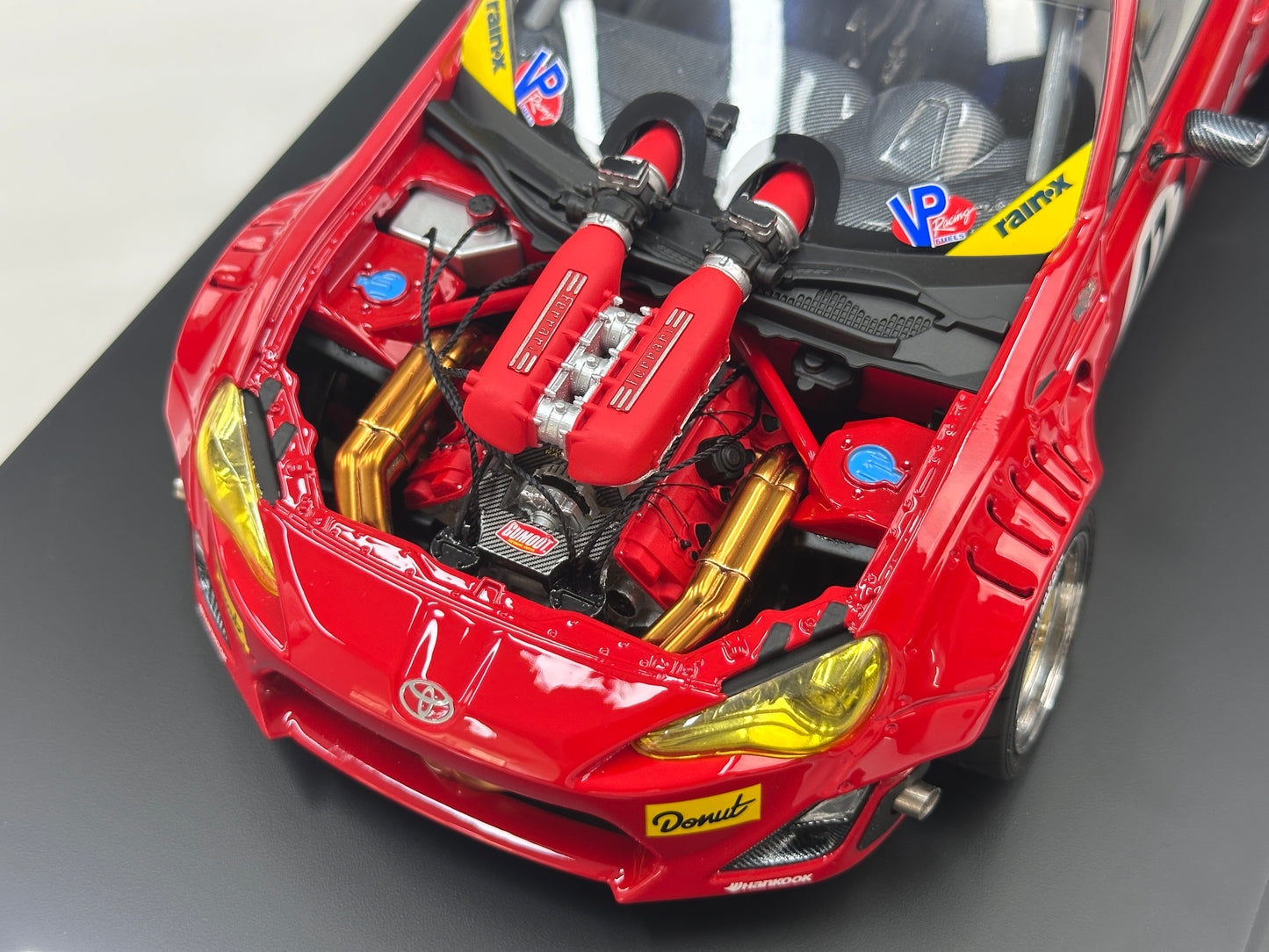 1/18 Ferrari 458 V8-swapped 86 (Red) – Factory Model 001