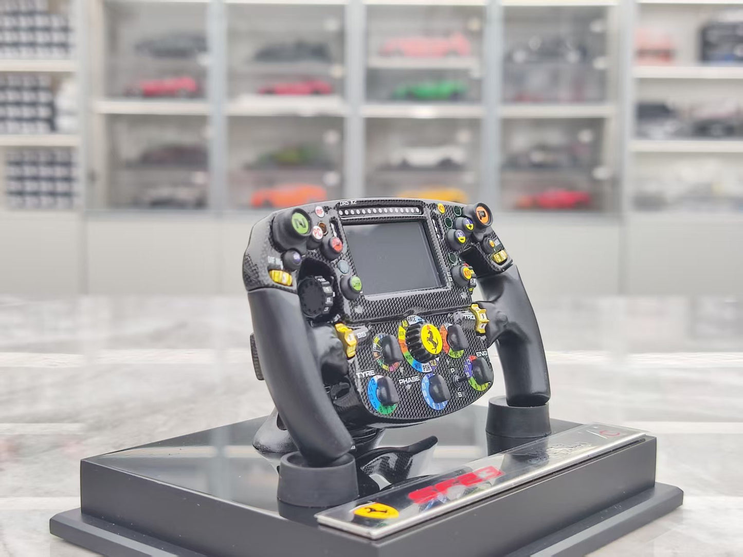 Amalgam 1/4 scale Ferrari SF23 steering wheel, black, M6216-SC2