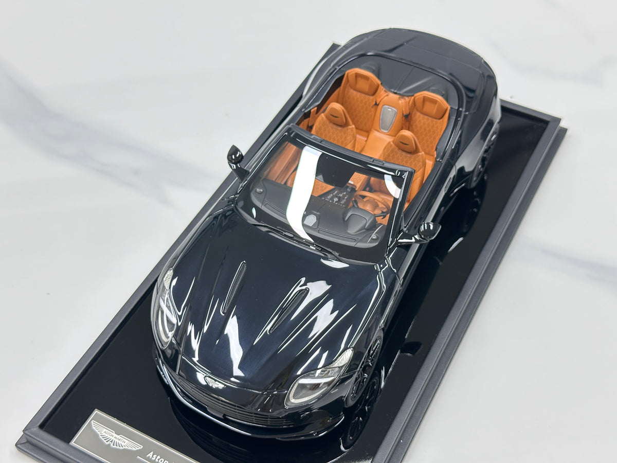 MOTORHELIX 1/18 Aston Martin DB12 Volante Convertible - Ink Black (MH398)