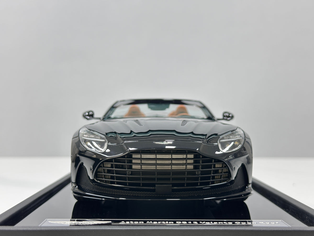 MOTORHELIX 1/18 Aston Martin DB12 Volante Convertible - Ink Black (MH398)