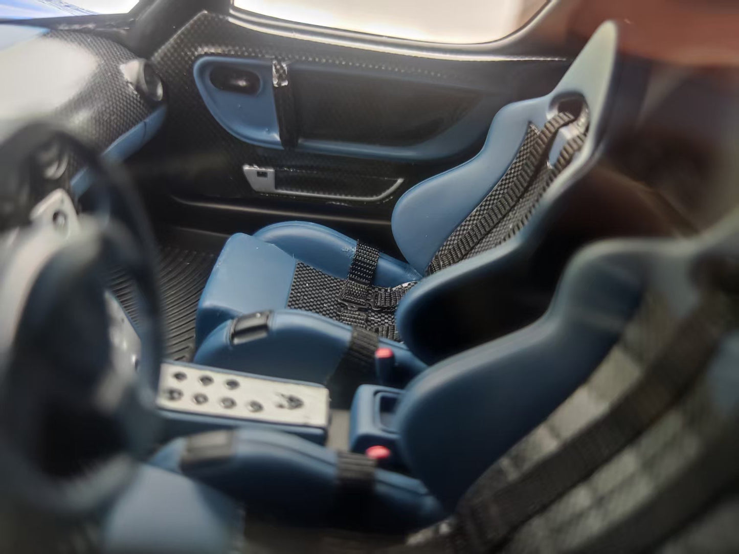 GL 1/18 Maserati MC12 Dark Blue Car Model JS-GL025