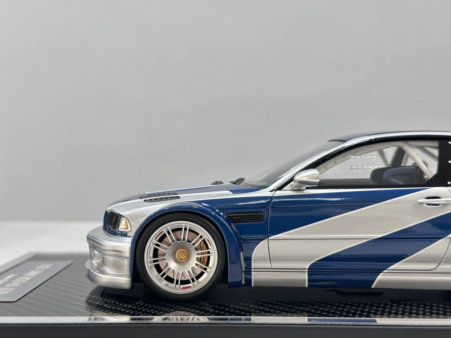 ZP 1/18 BMW M3 E46 GTR – *Need for Speed* Classic Blue & Silver Livery (ZP119)