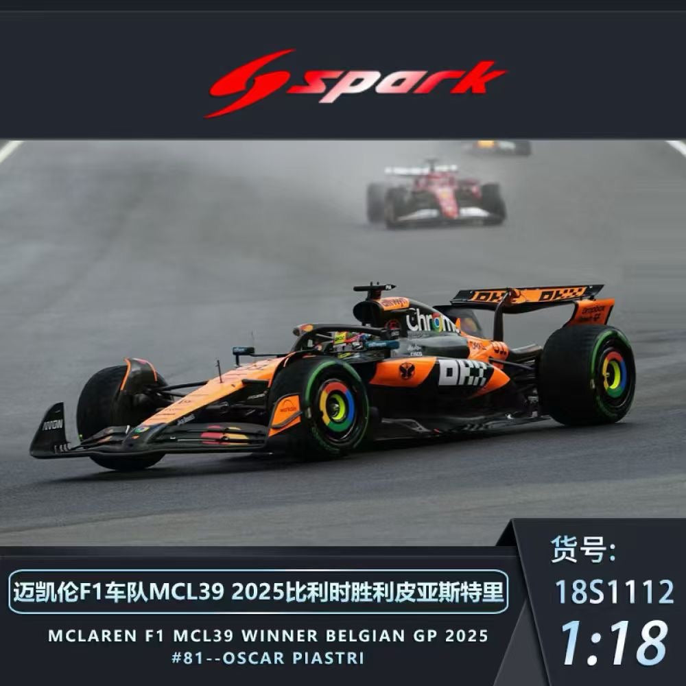 Spark 1/18 scale 2025 F1 car model for the new season is now available for pre-order