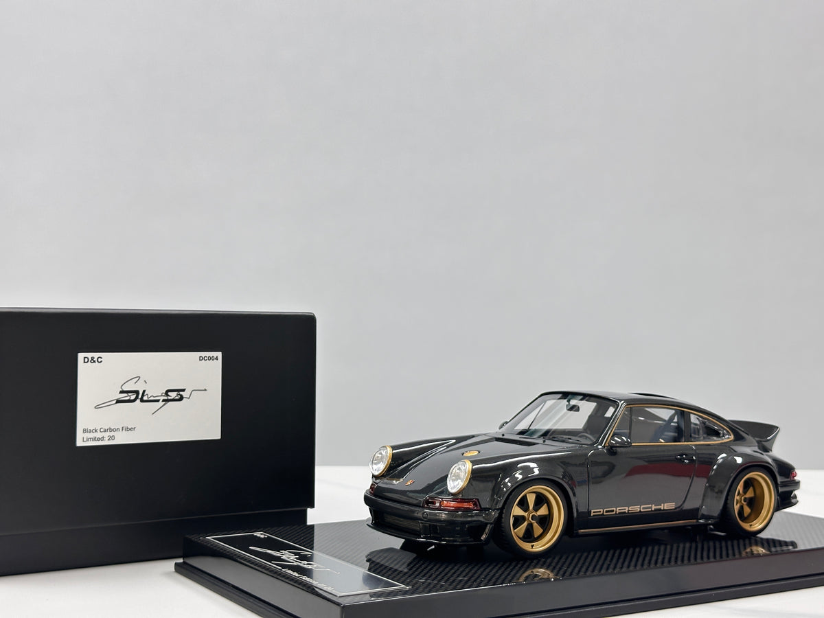 Dino Model 1/18 Porsche Singer DLS Black Carbon DC004