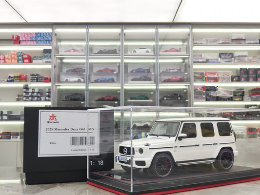 BBA MODEL 1/18 Mercedes-Benz G63 AMG White Resin Model Car BBA020