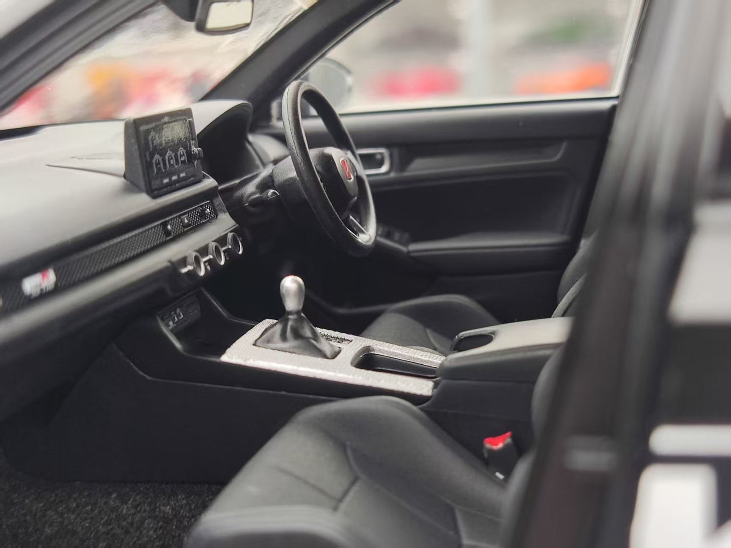 MOTORHELIX 1/18 Honda Civic Type R (FL5) HKS Livery Matte Black MH351