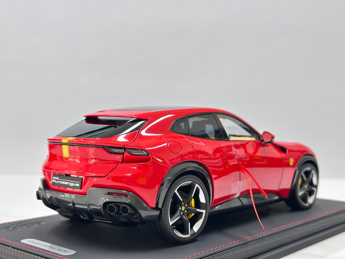 BBR 1/18 Ferrari Purosangue (Panoramic Roof Version) – Die-cast, Fully Opening – Standard Red Livery (HE180053B1DIE)