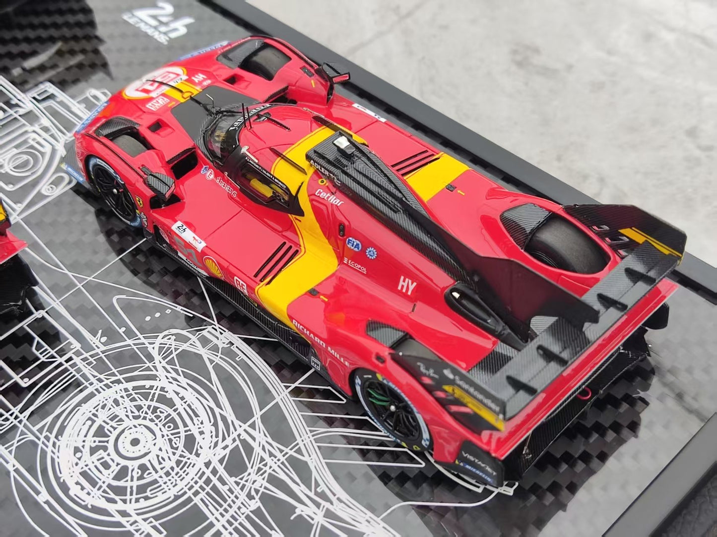 BBR 1/43 Ferrari 499P 2023, 2024, 2025 Le Mans Three-Year Champion - Three-Car Set EX57CH