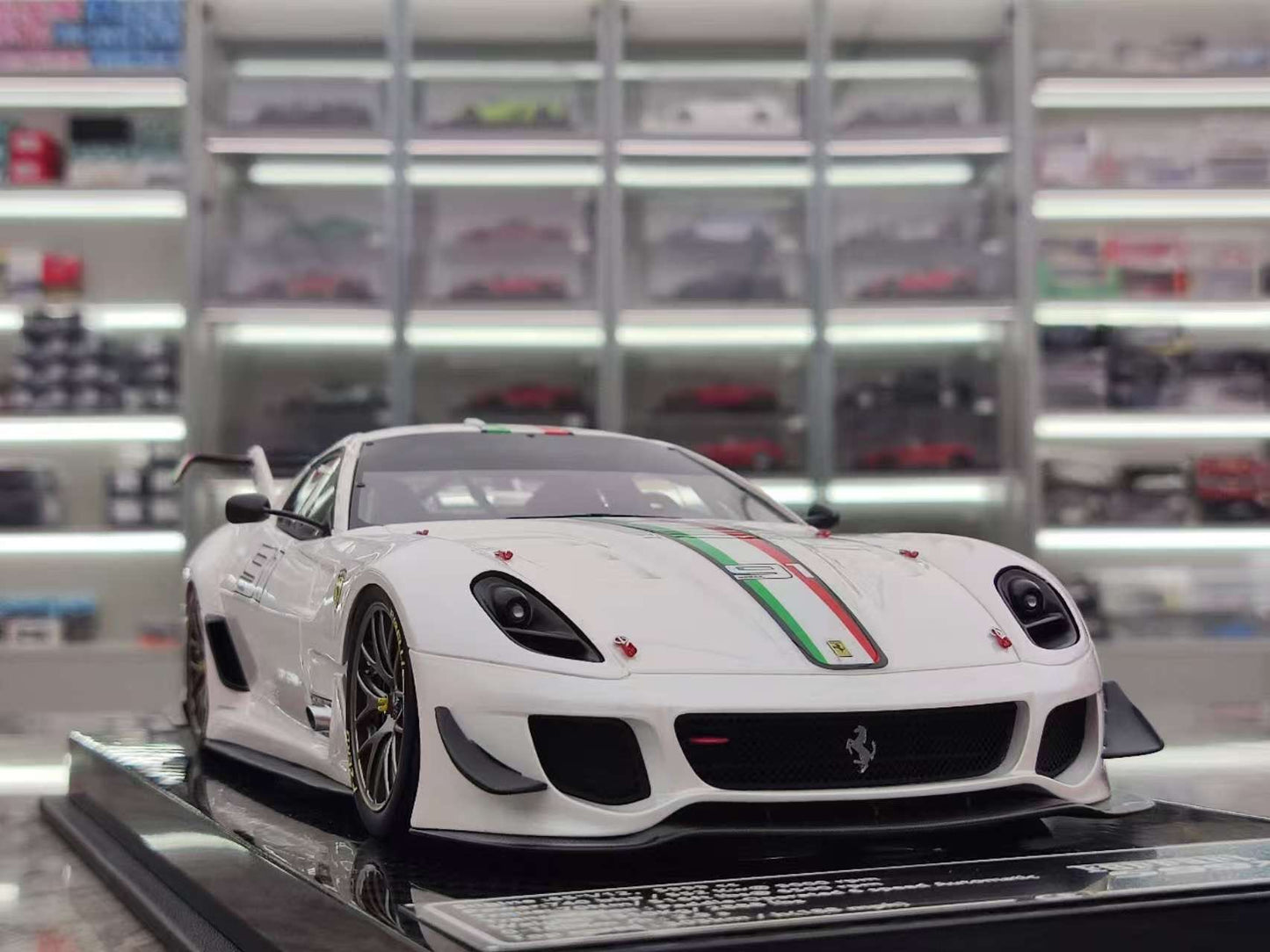 CE 1/18 Ferrari 599 XX EVO #91 White Resin Model JS-CE018