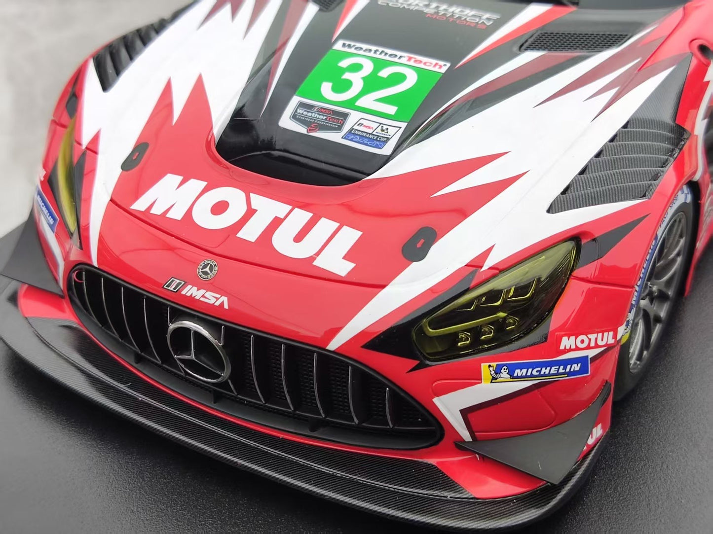 Topspeed 1/18 Mercedes-AMG GT3 EVO #32 Korthoff Competition Motors, Red Livery TS0628