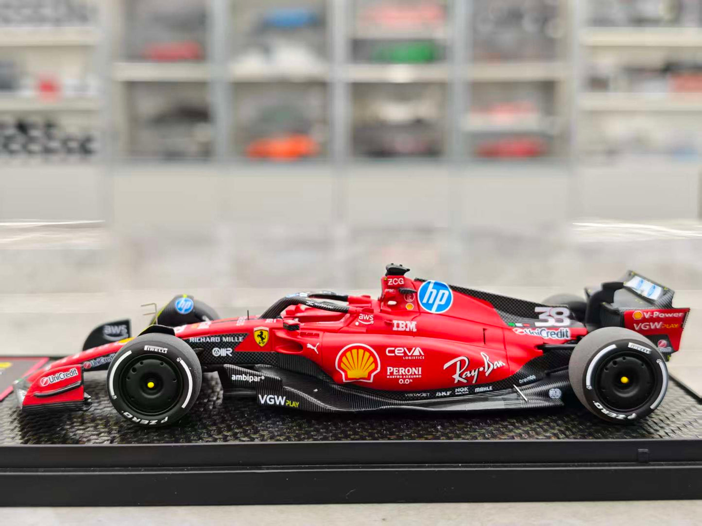 BBR 1/43 Ferrari F1 FIORANO TEST 2025 MR. Zhou SF-23/38# Red BBRC32038CH