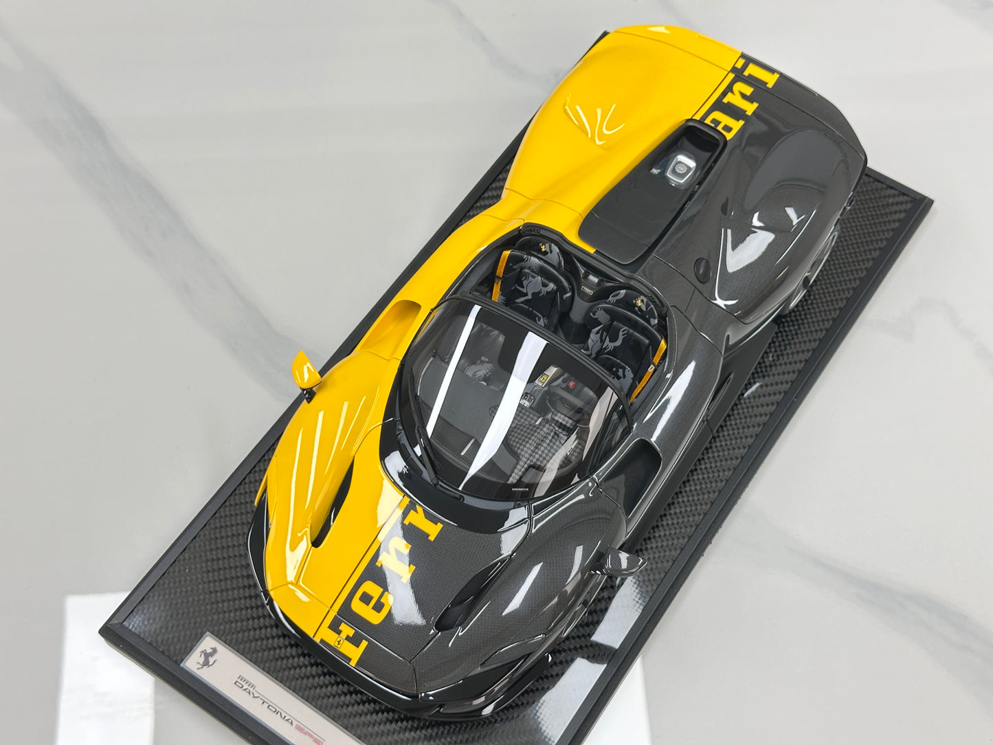 BBR 1/12 Ferrari SP3 Daytona 599+1 Spider – Modena Yellow (BBR1217O)