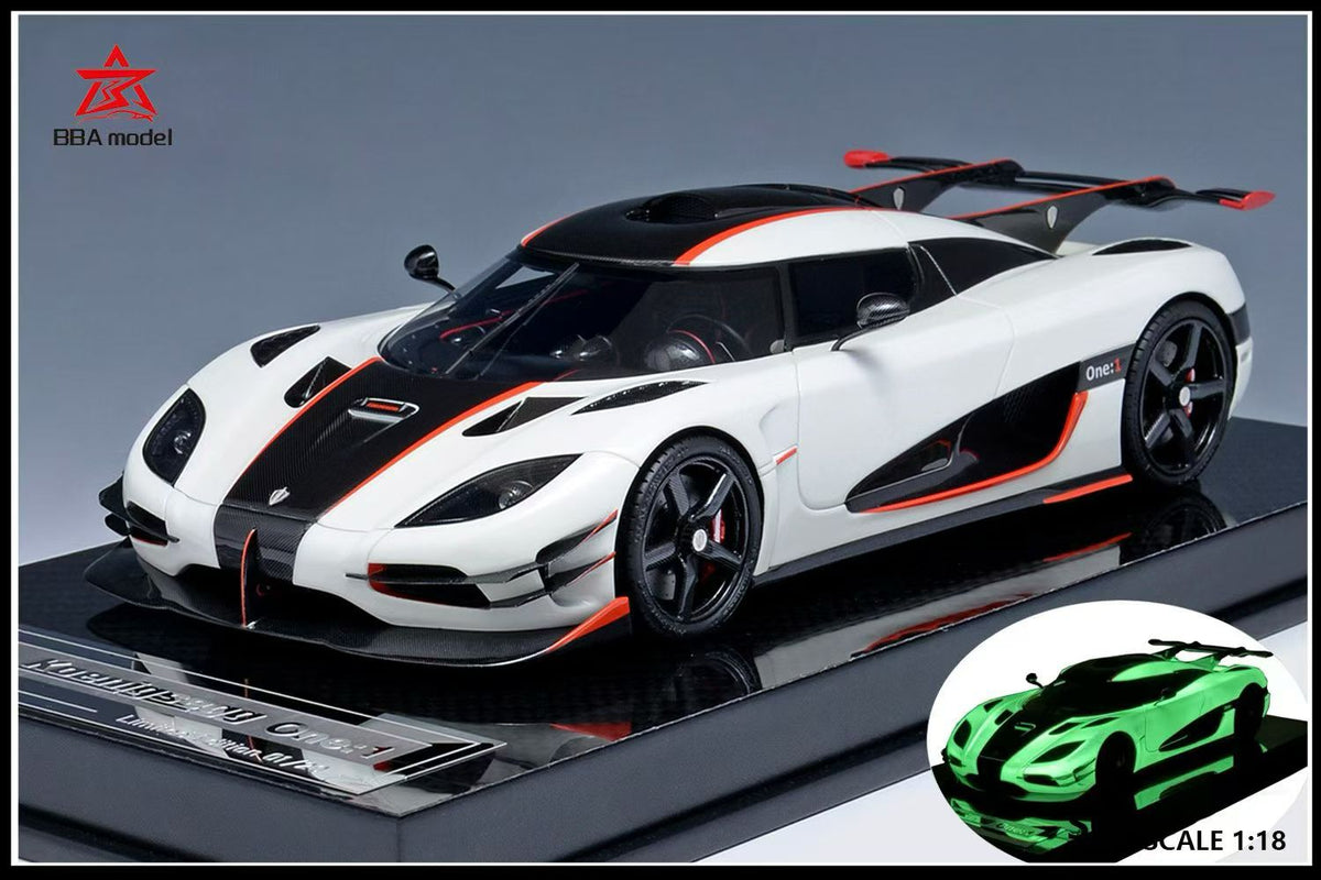 BBA Model 1:18 Koenigsegg One:1 Limited Edition Resin Supercar Model