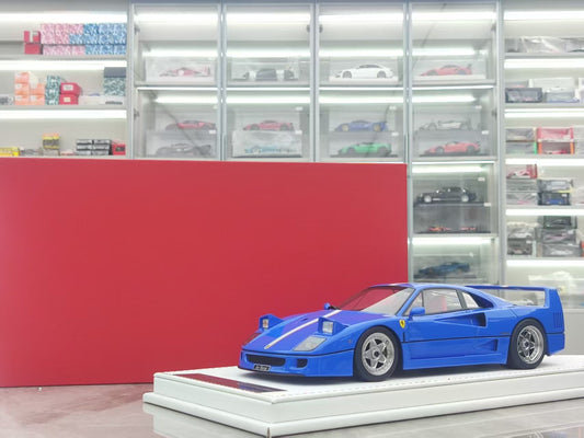 GL 1/18 Ferrari F40 Blue Model Car JS-GL014