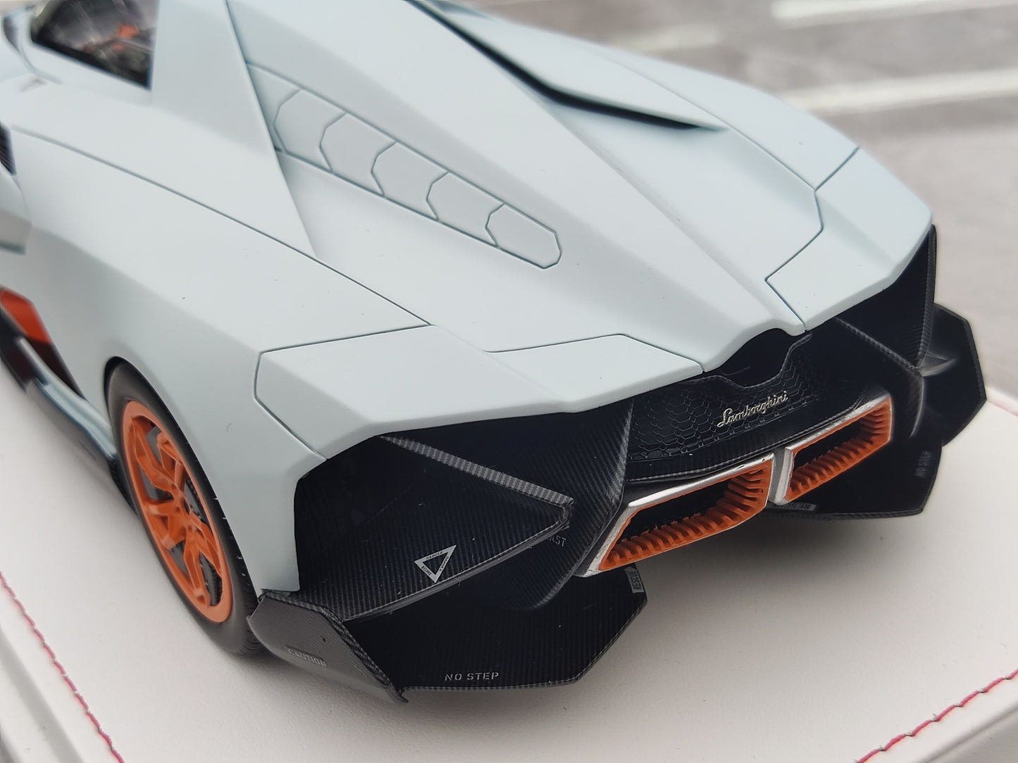 CE 1/18 Lamborghini Egoista Matte Gray Resin Car Model JS-CE003